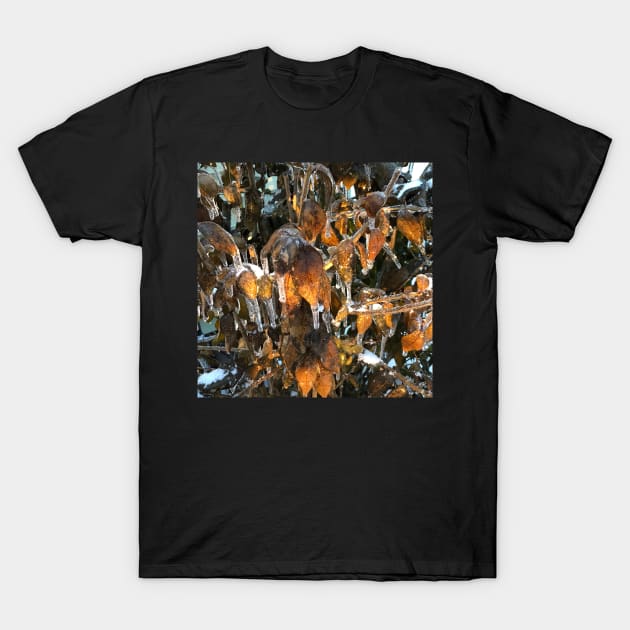 Icicle Leaves T-Shirt by djrunnels